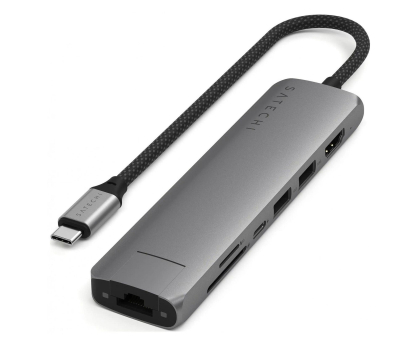 Akcesoria Satechi 7-in-1 USB-C Slim Multiport Adapter with Ethernet STP7SM